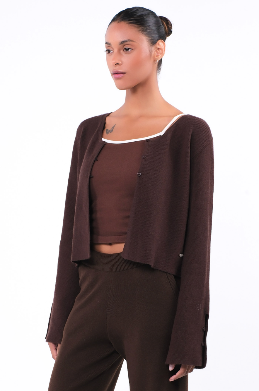 SC244 STRAP CARDIGAN