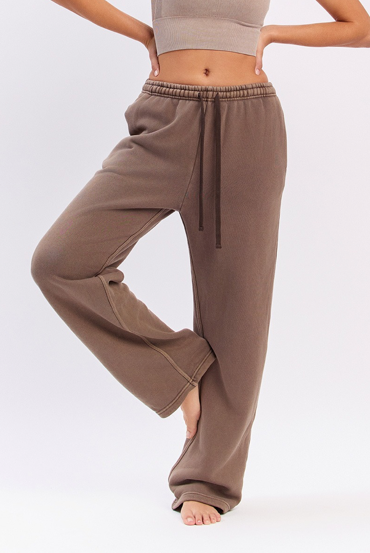 PL204 PIGMENTED FLEECE PANTS