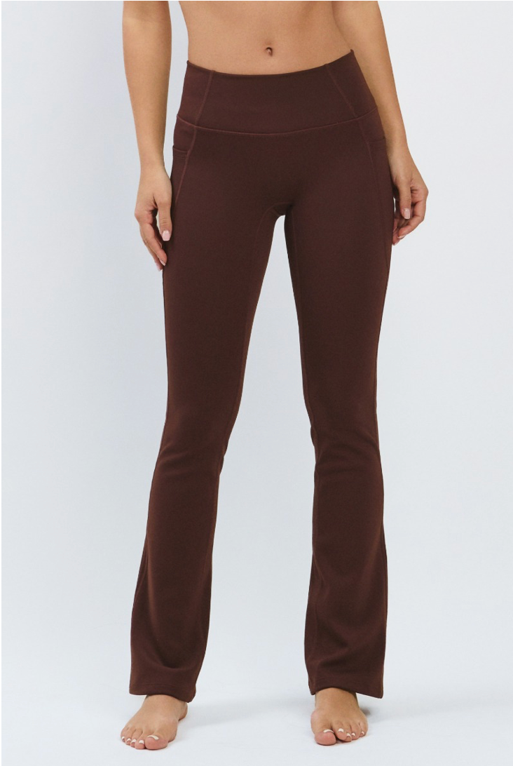 PL418 BONDED FLARE LEGGINGS