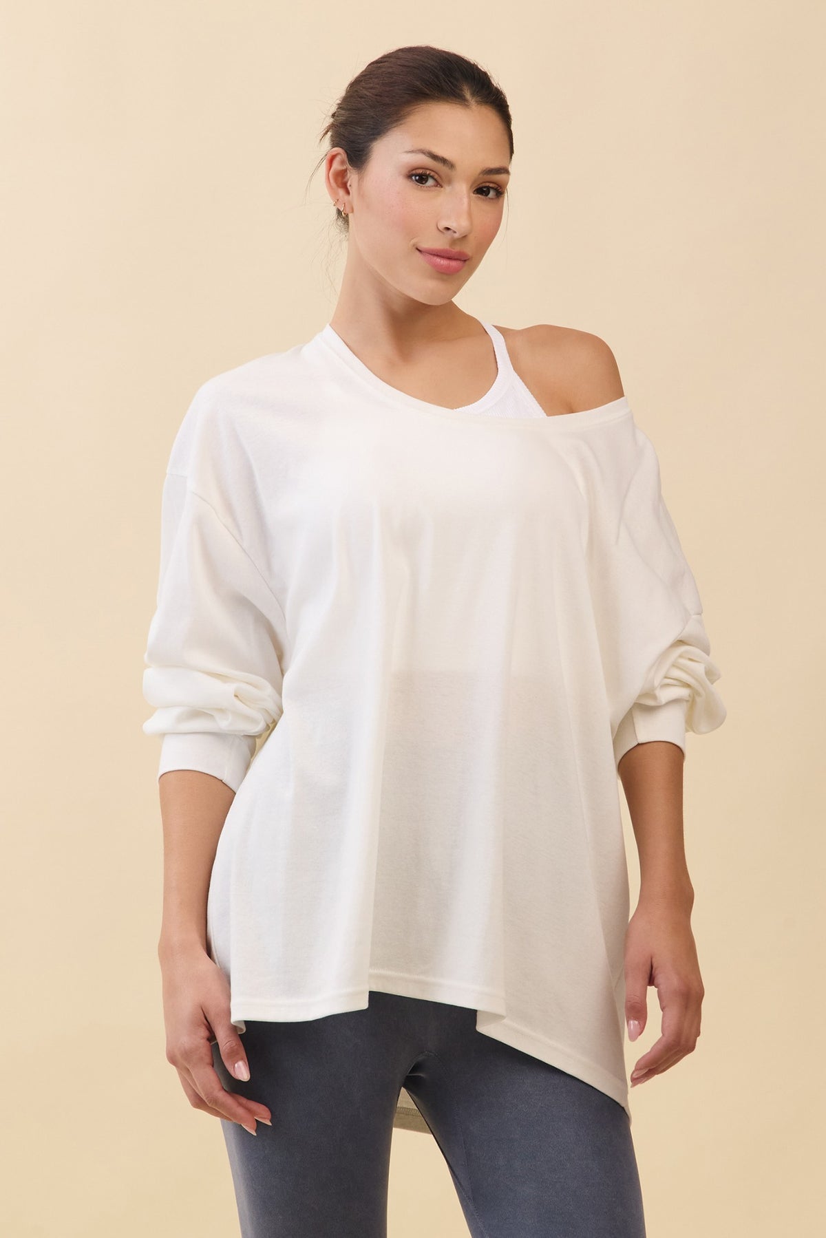 TL141 PURE COTTON LONG TEE