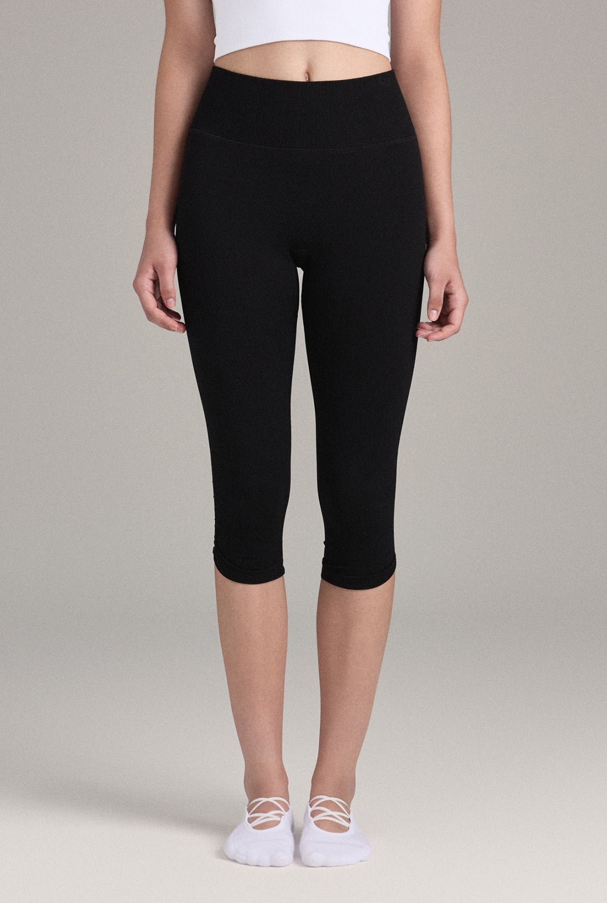 PL409_SHIRRING_CAPRI LEGGINGS