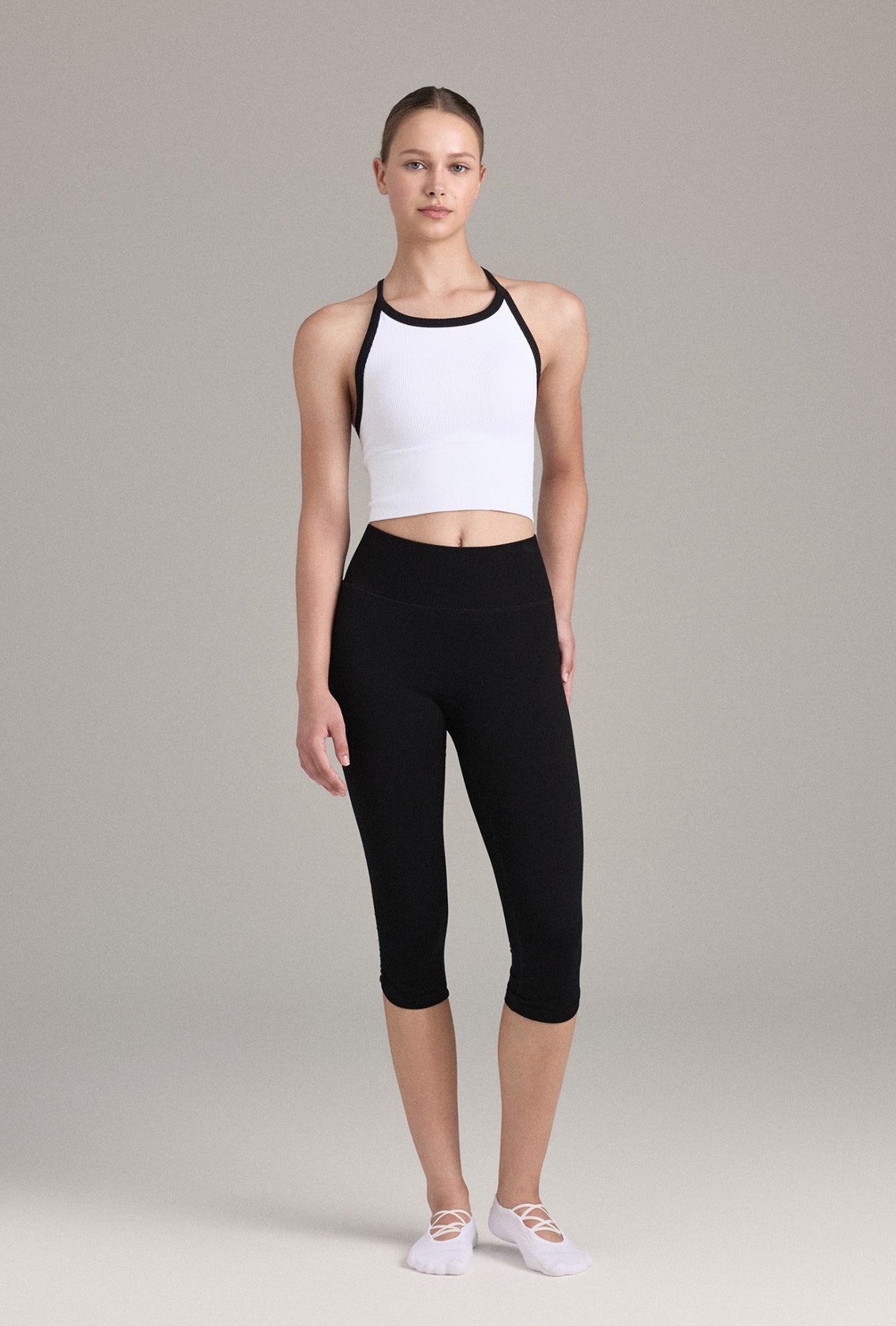 PL409_SHIRRING_CAPRI LEGGINGS