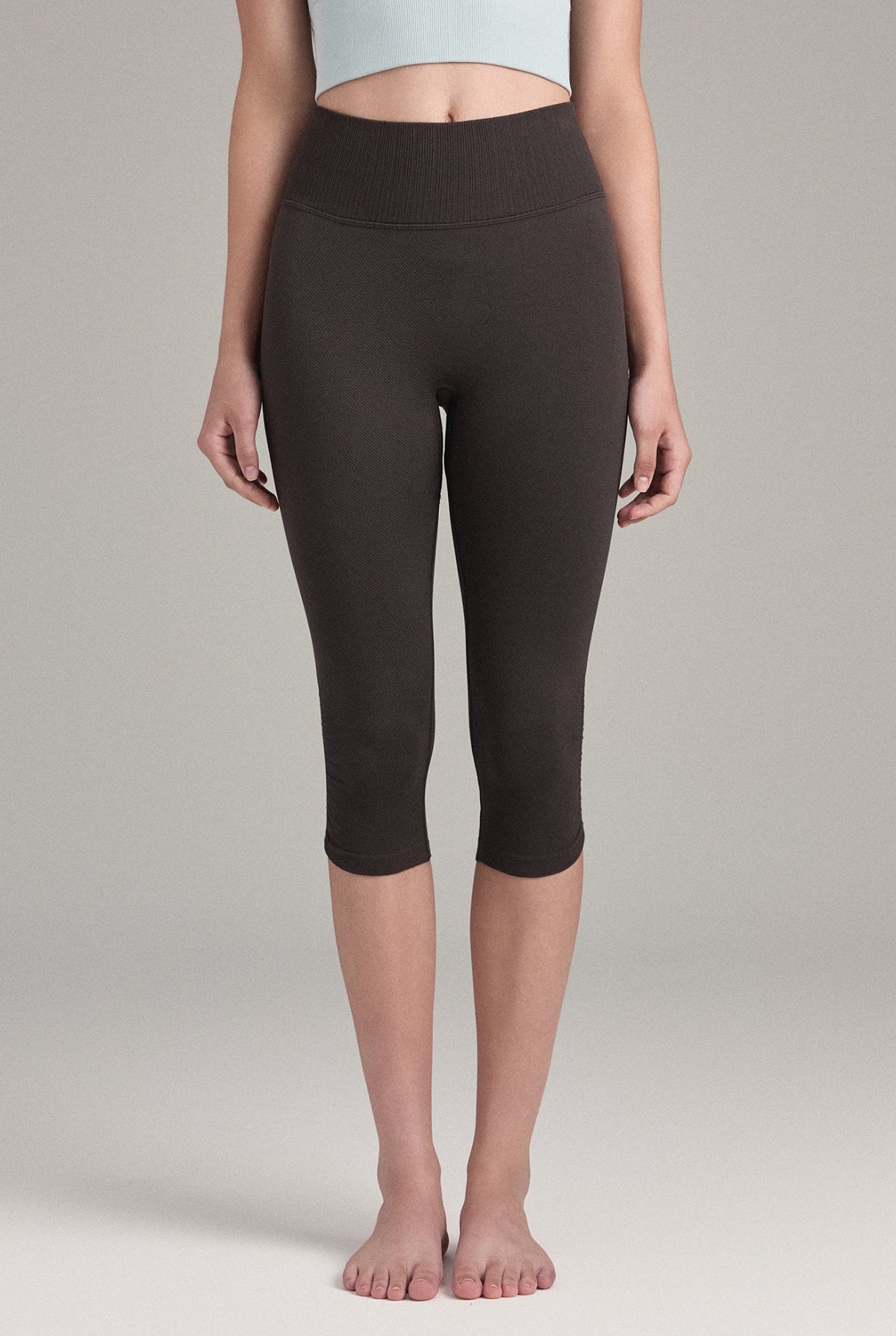 PL409_SHIRRING_CAPRI LEGGINGS