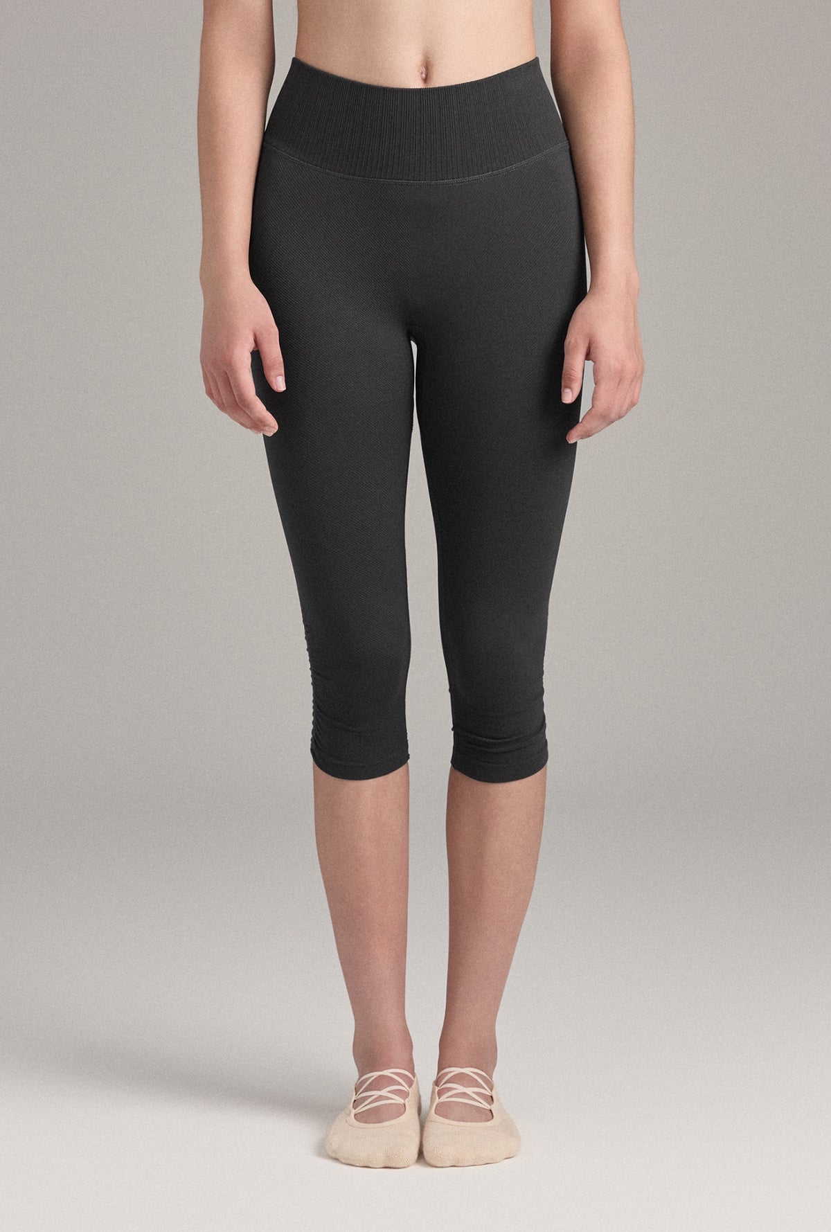 PL409_SHIRRING_CAPRI LEGGINGS