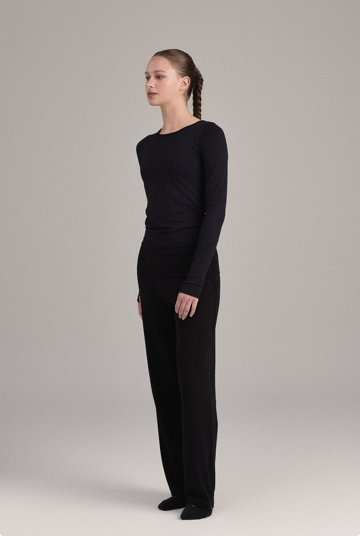 PL454 MICRO STRAIGHT-LEG PANTS