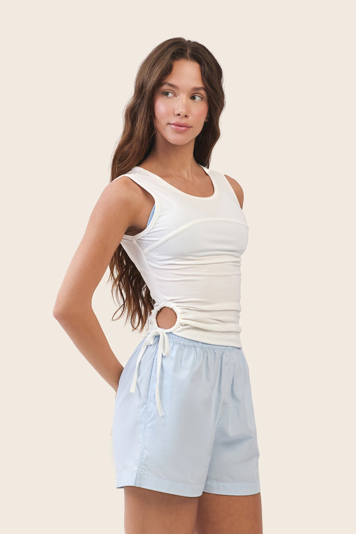 TS135 CONTOUR STRING SLEEVELESS