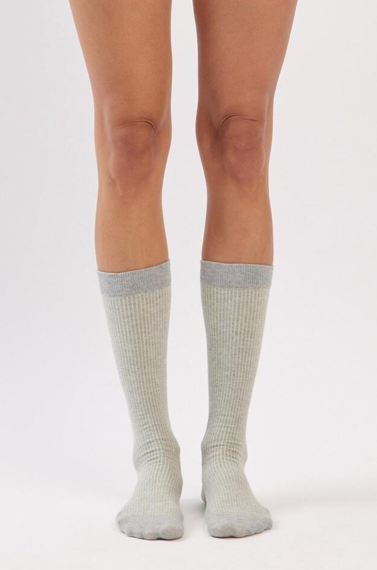 AS552 2TONE RIBBED KNEE SOCKS