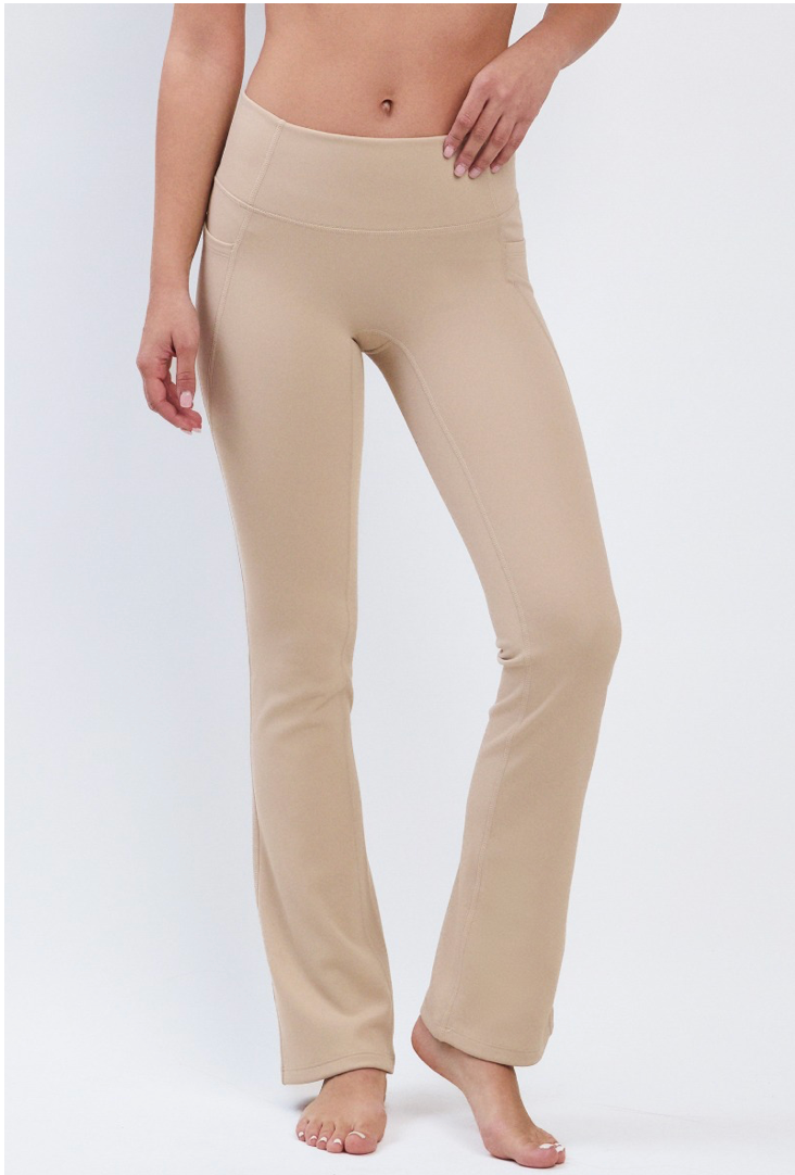PL418 BONDED FLARE LEGGINGS