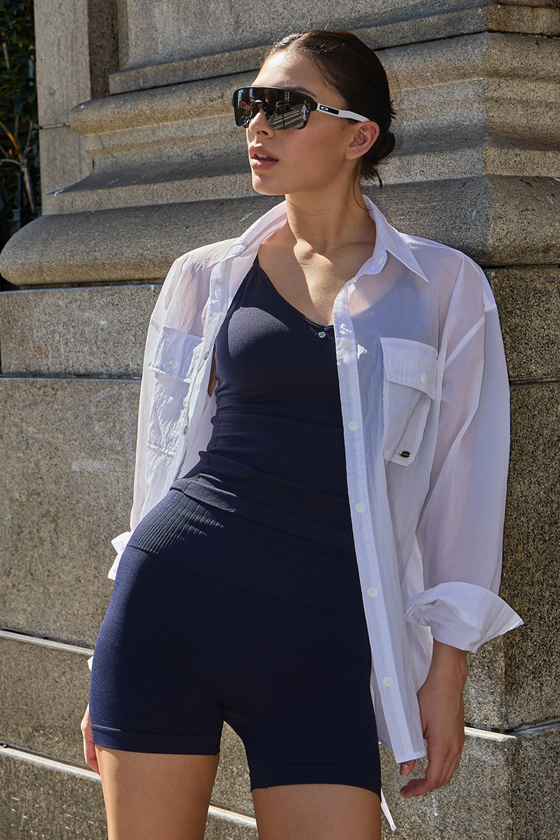 ST181 BACK SLIT SHIRT