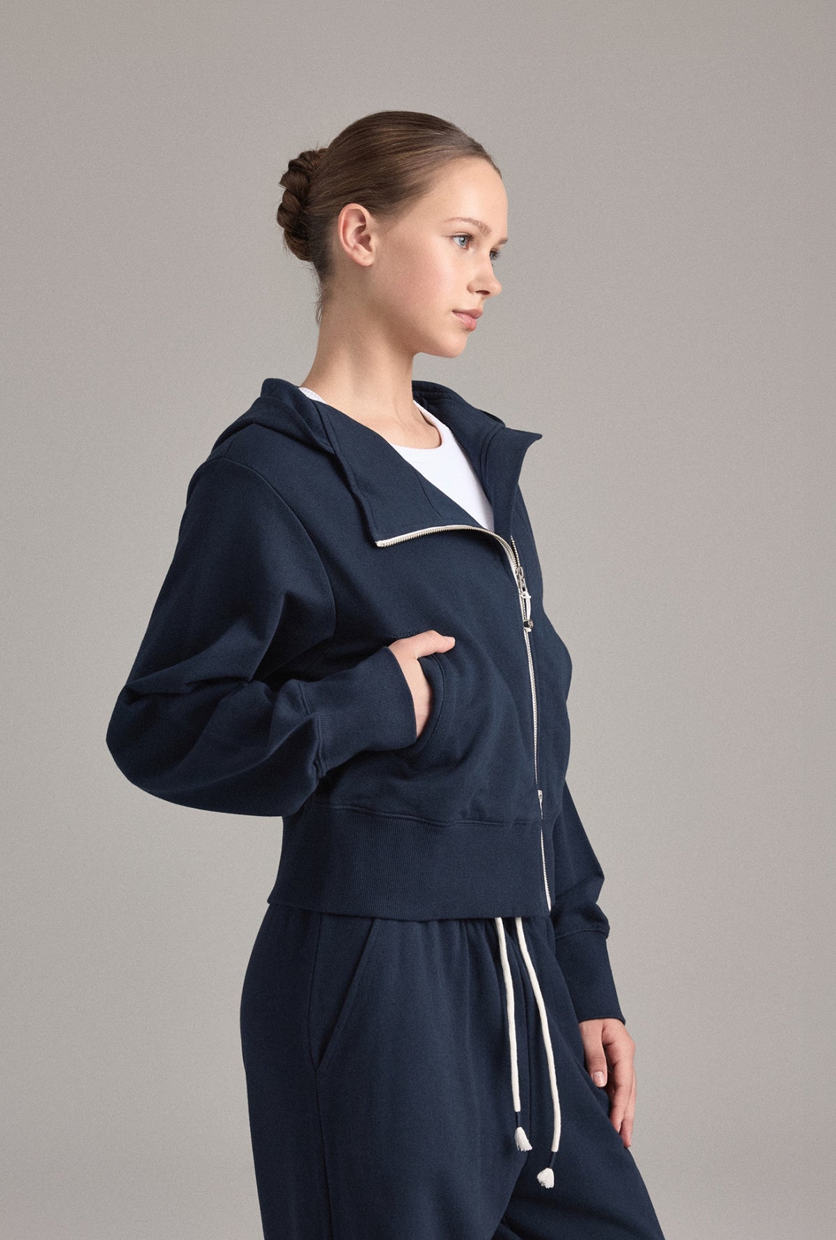 OZ355 HOODED ZIP-UP JAKET