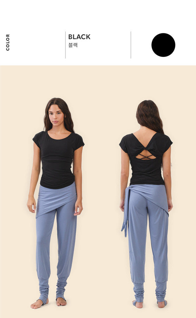 TS125 CONTOUR SHIRRING SLEEVELESS