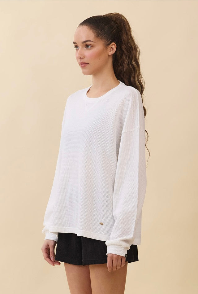 TL138 SOFT WAFFLE LONG TEE