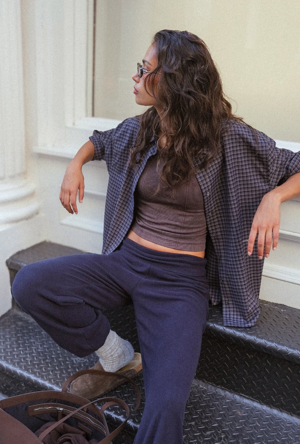 ST351 OVERSIZED CHECK SHIRT