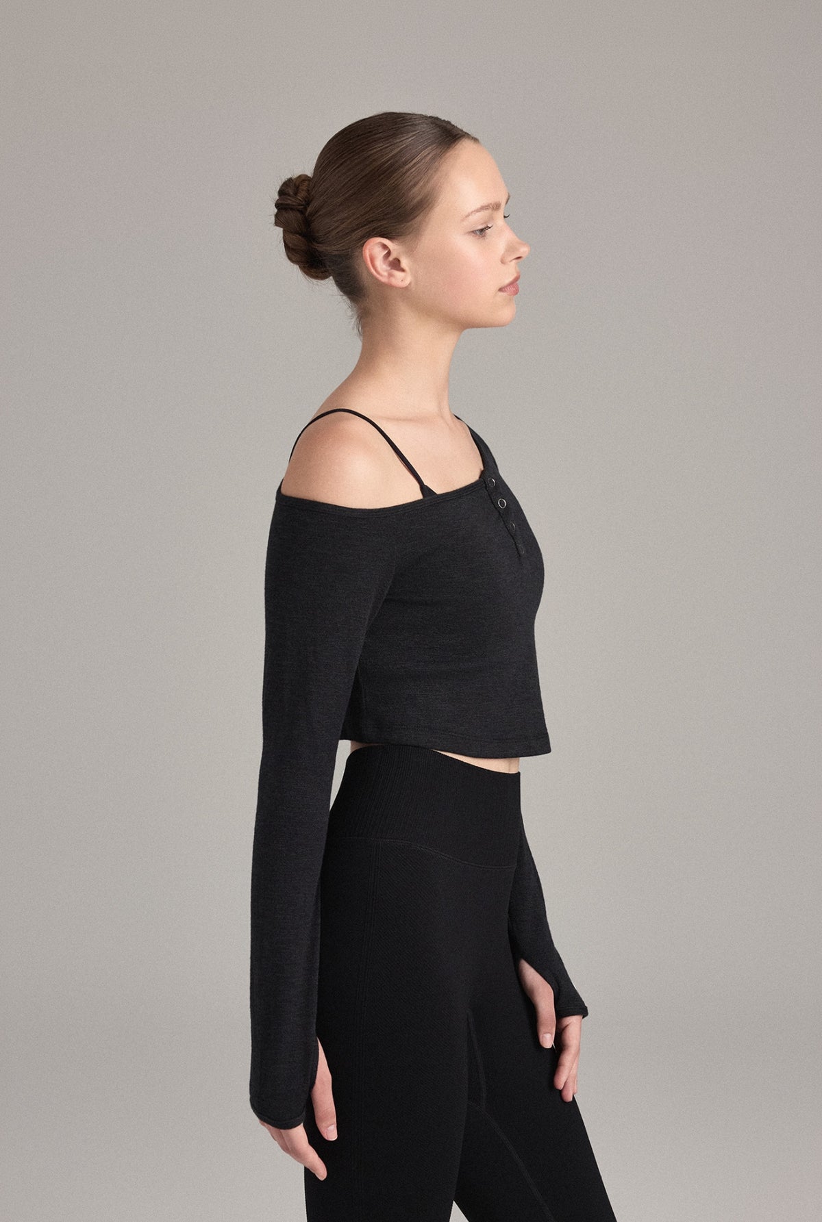 TL152 ASYMMETRIC CROP TOP