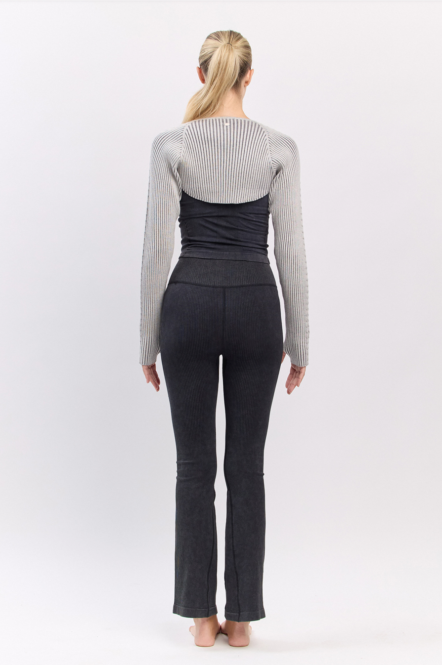 SC232 TWOTONE BOLERO KNIT