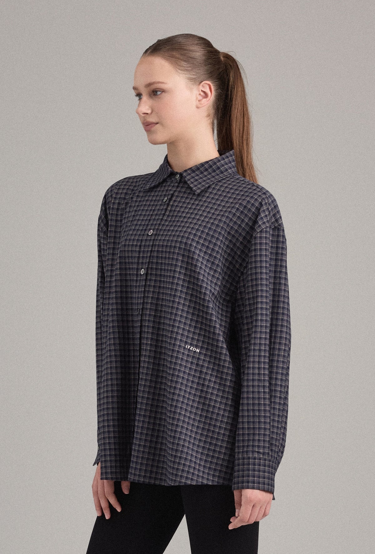 ST351 OVERSIZED CHECK SHIRT
