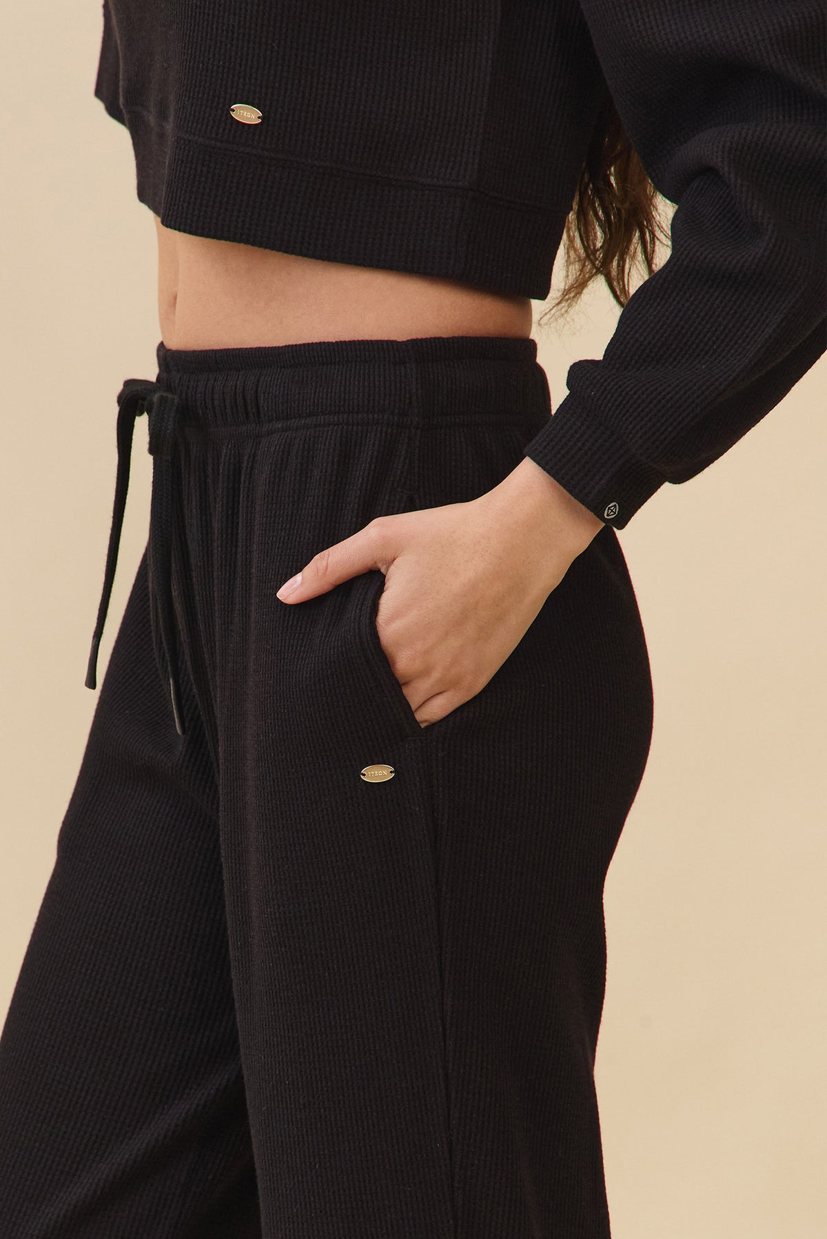 PJ483 WAFFLE LOUNGE PANTS