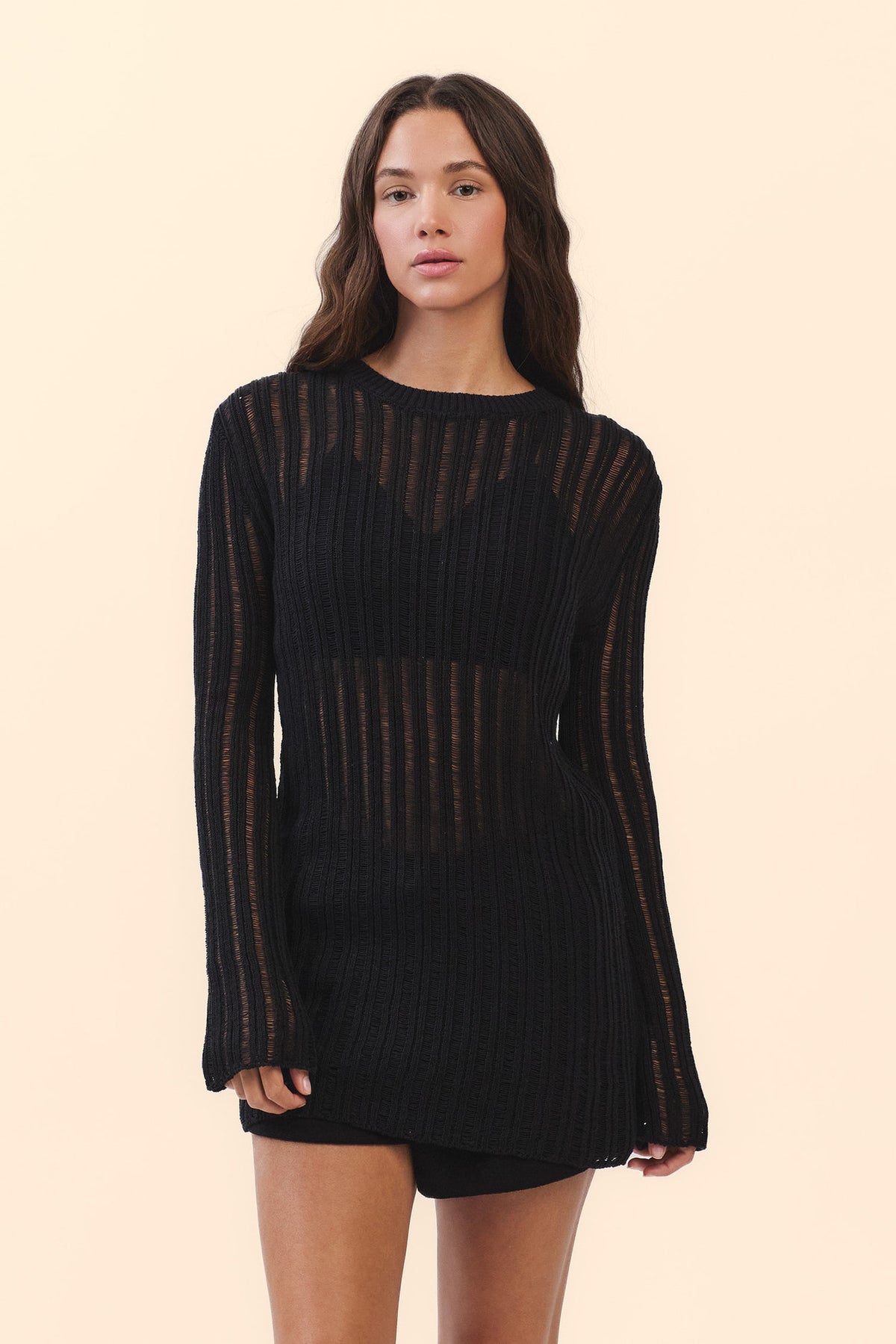 SP205 SHEER COVERUP KNIT
