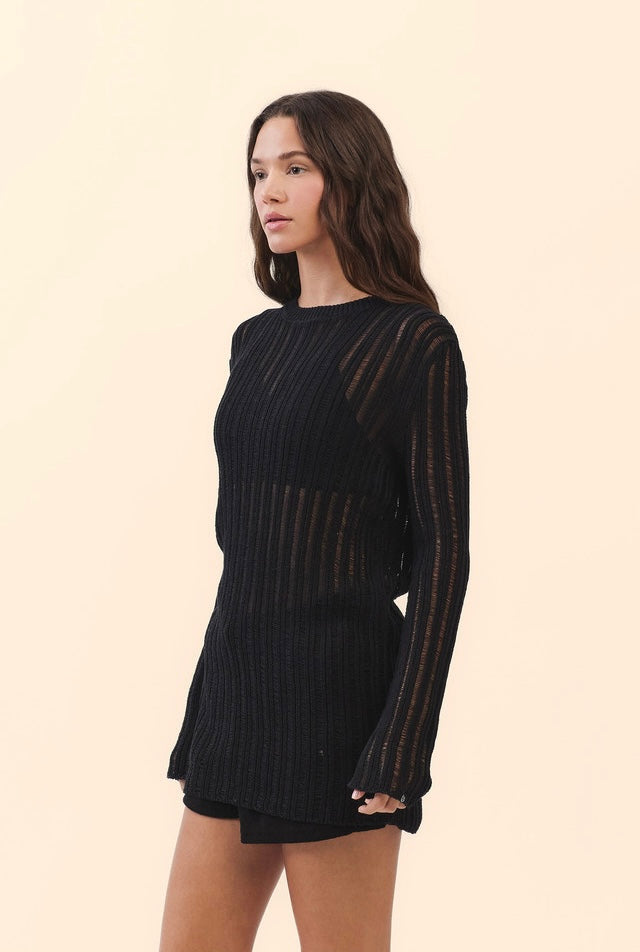 SP205 SHEER COVERUP KNIT