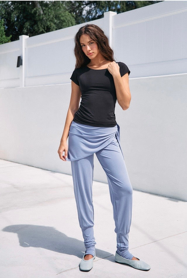 TS125 CONTOUR SHIRRING SLEEVELESS