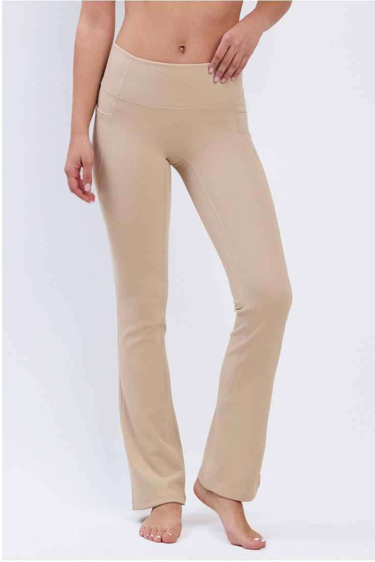 PL418 BONDED FLARE LEGGINGS