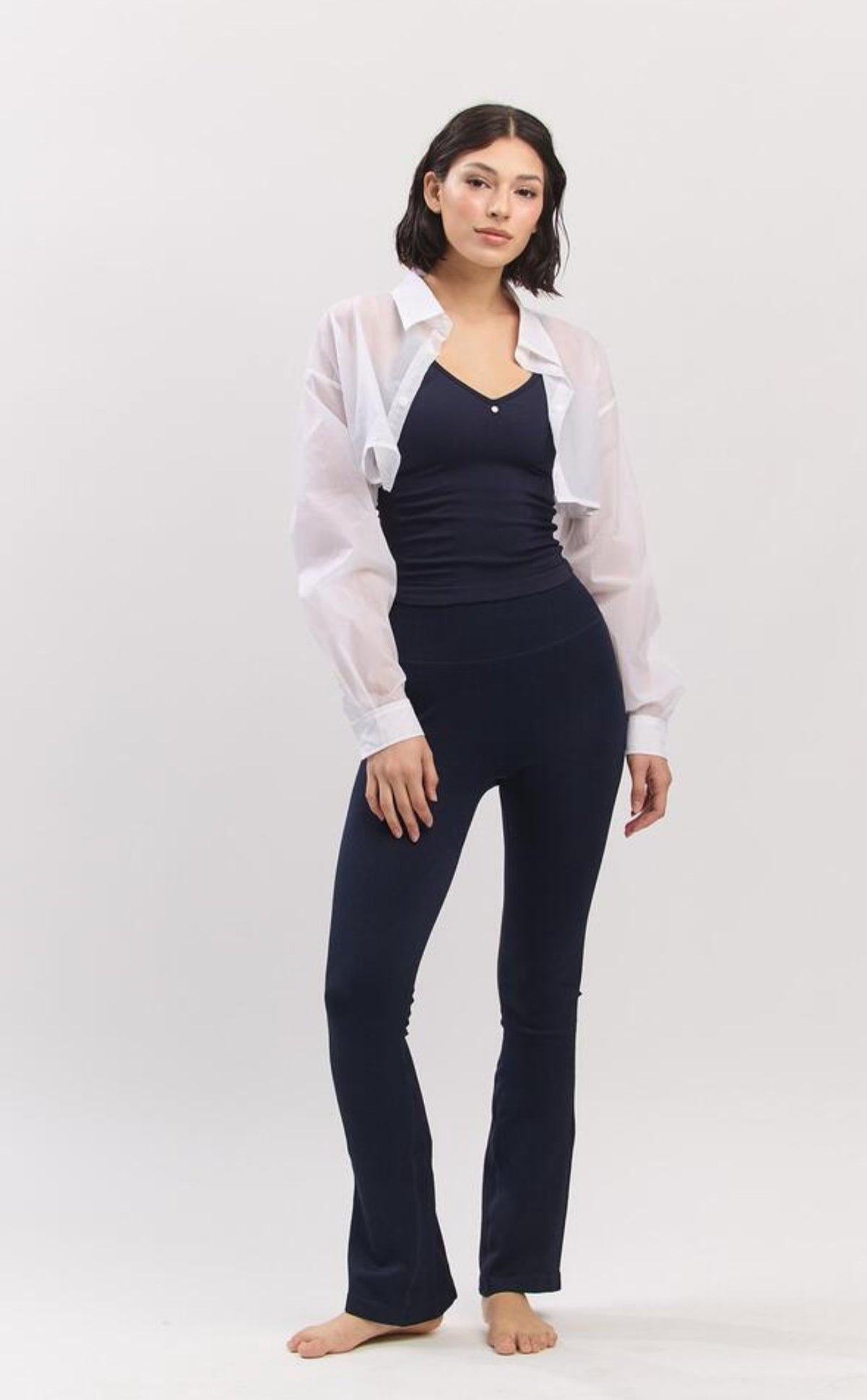 ST182 NYLON CROP SHIRT