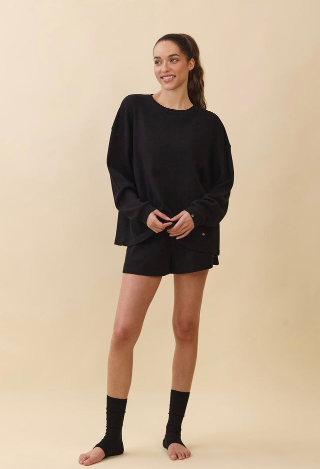 TL138 SOFT WAFFLE LONG TEE