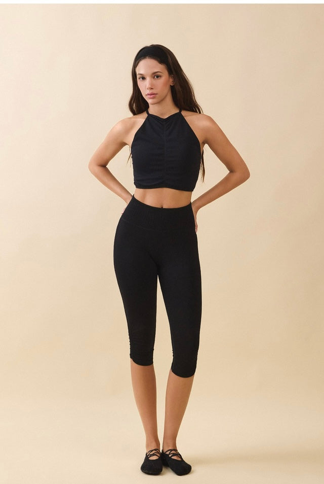 TB045 HALTER DRAPE TANKTOP