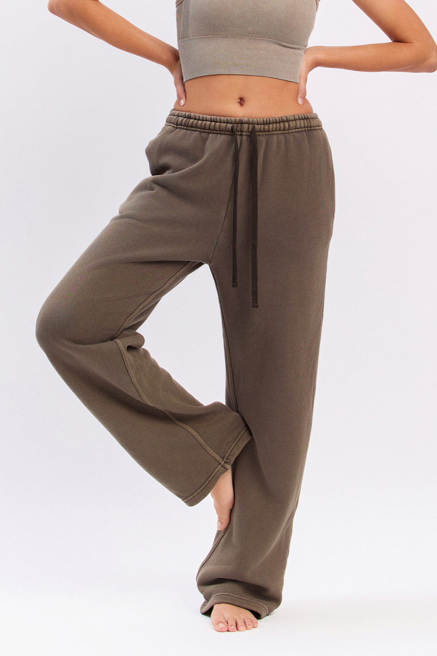 PL204 PIGMENTED FLEECE PANTS