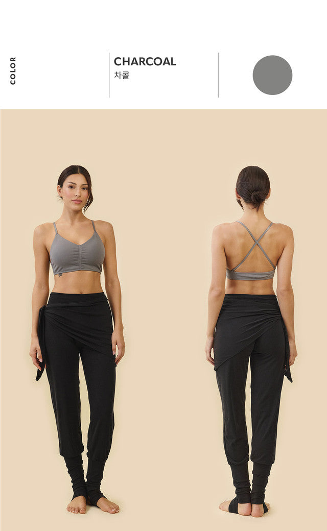 TB014 SHIRRED CROSSBACK BRA TOP