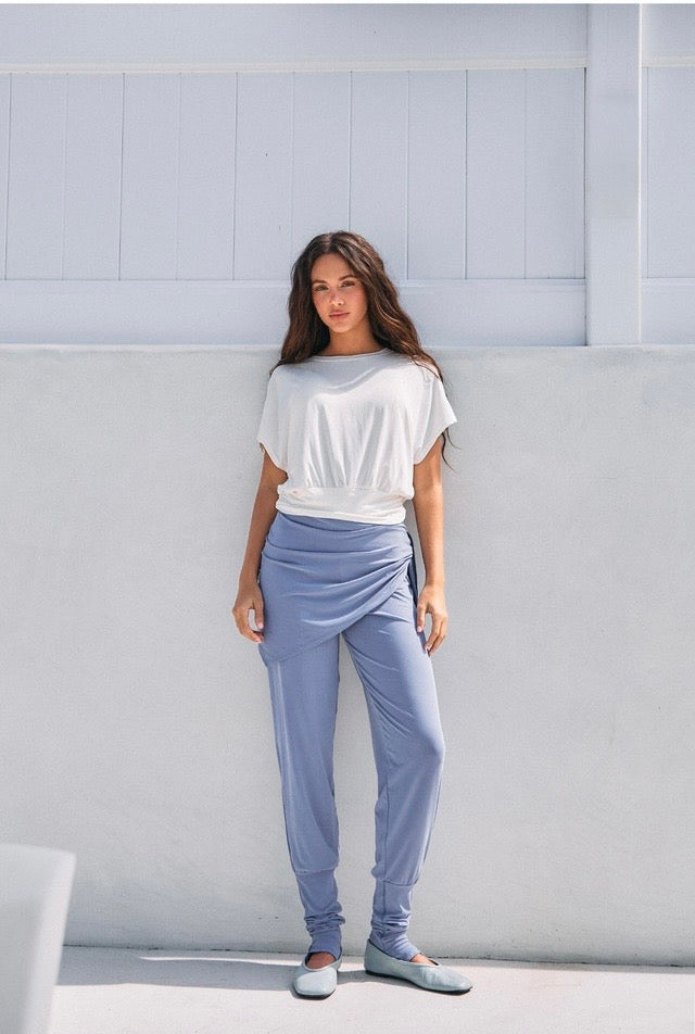 TS124 SHAPE BANDING CROP TEE