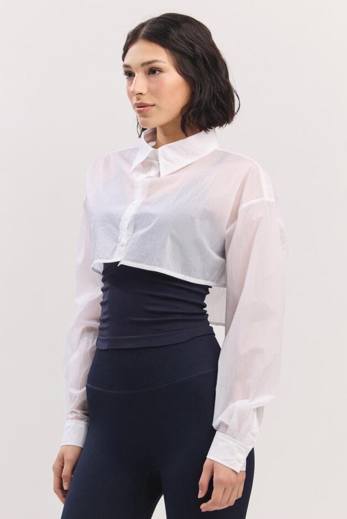 ST182 NYLON CROP SHIRT