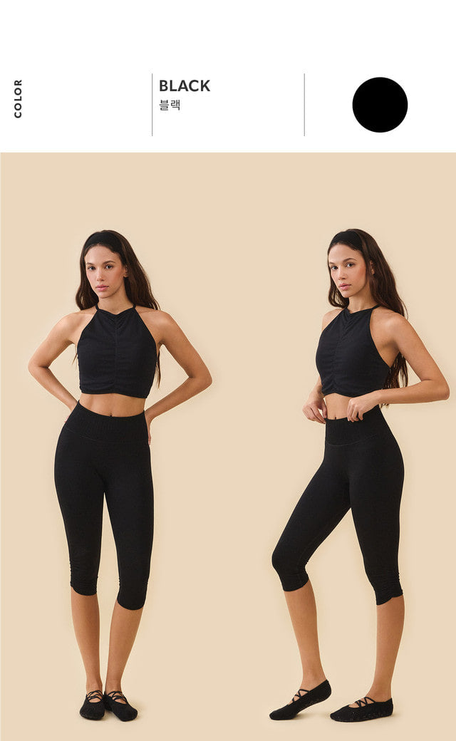 TB045 HALTER DRAPE TANKTOP