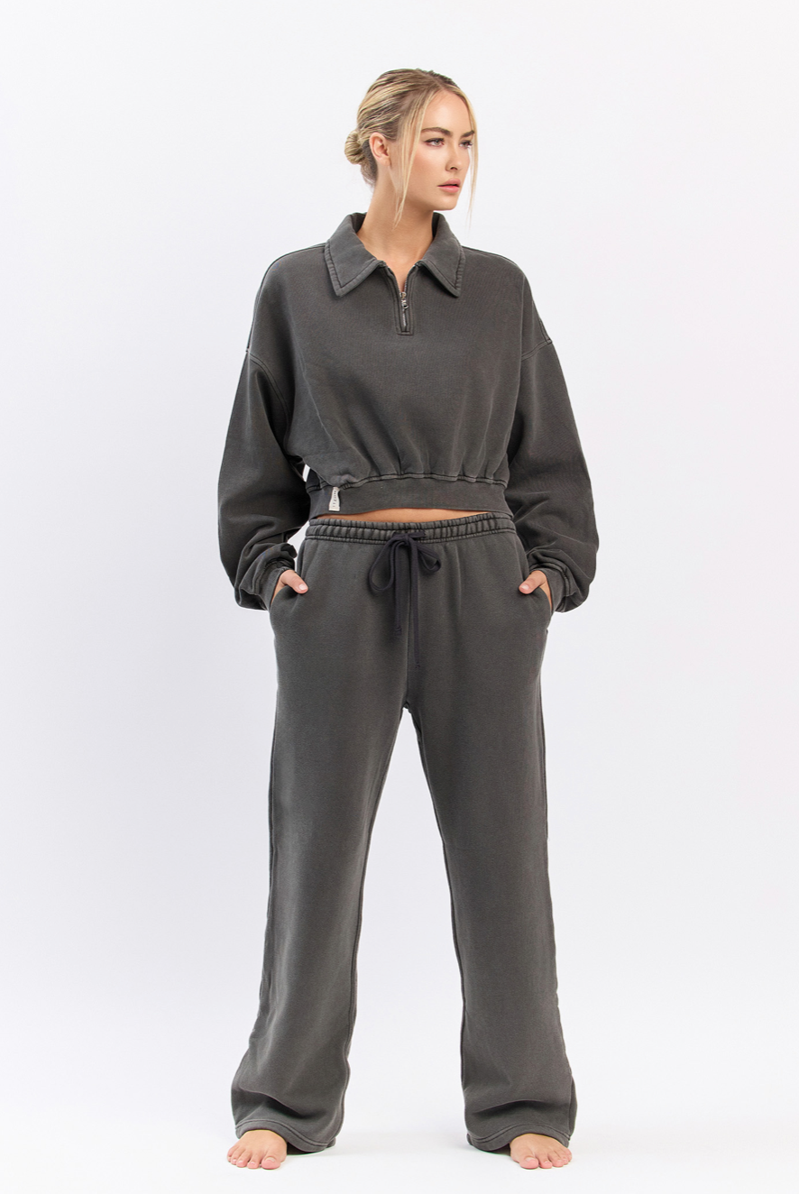 PL204 PIGMENTED FLEECE PANTS