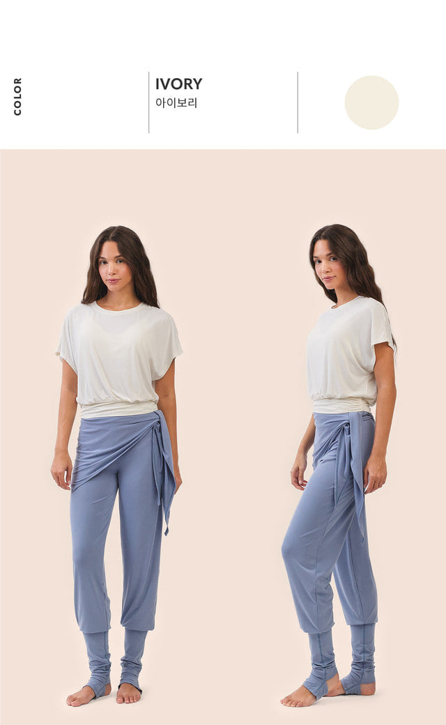 TS124 SHAPE BANDING CROP TEE