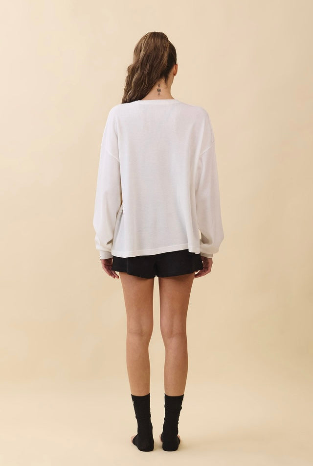 TL138 SOFT WAFFLE LONG TEE