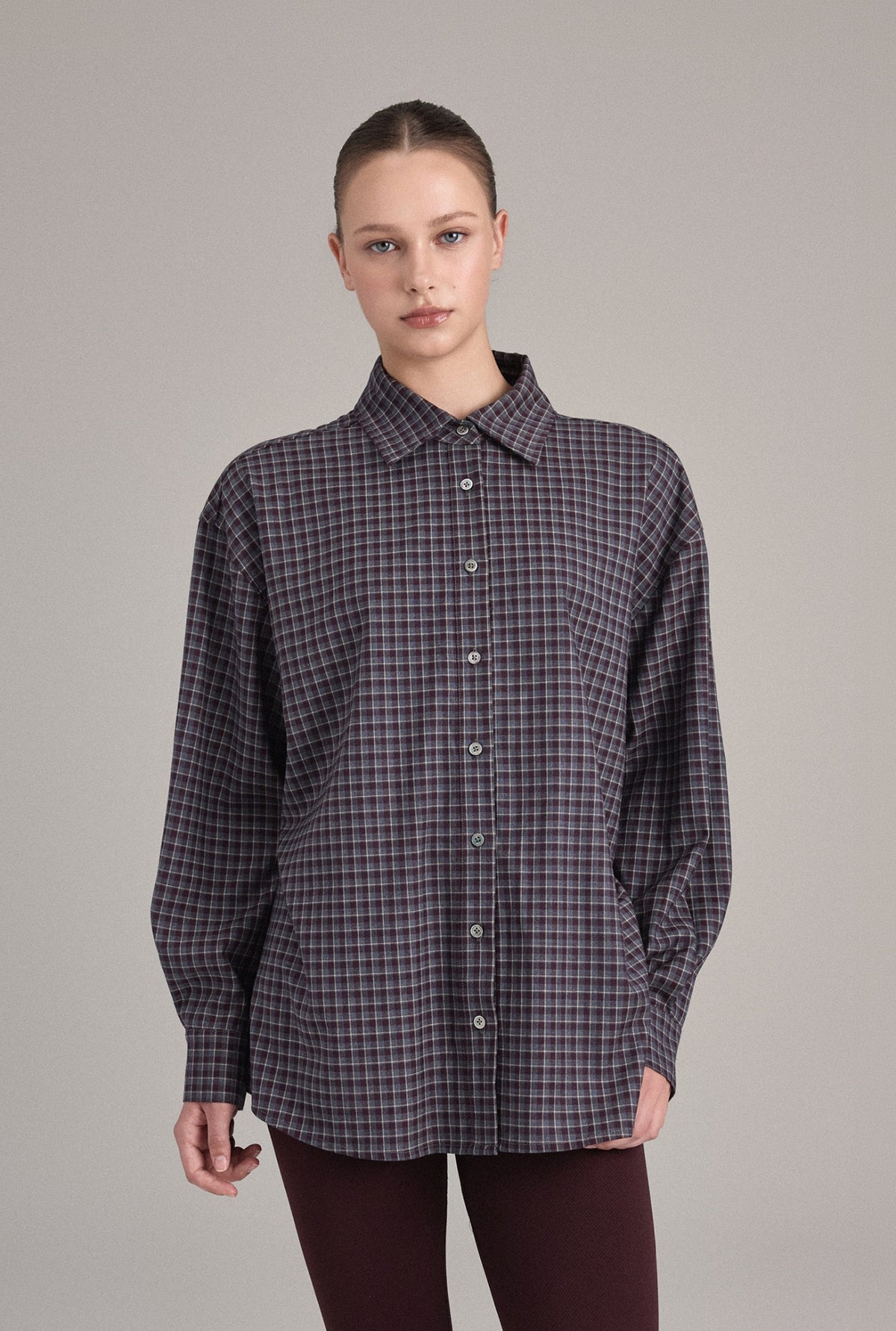 ST351 OVERSIZED CHECK SHIRT