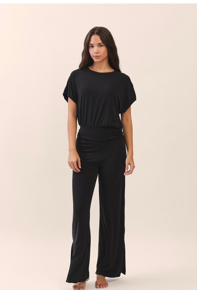 TS124 SHAPE BANDING CROP TEE