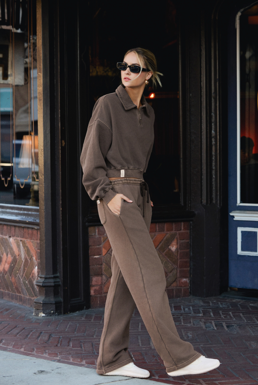 PL204 PIGMENTED FLEECE PANTS
