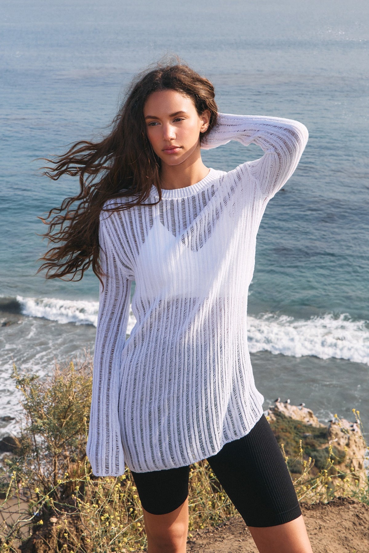 SP205 SHEER COVERUP KNIT