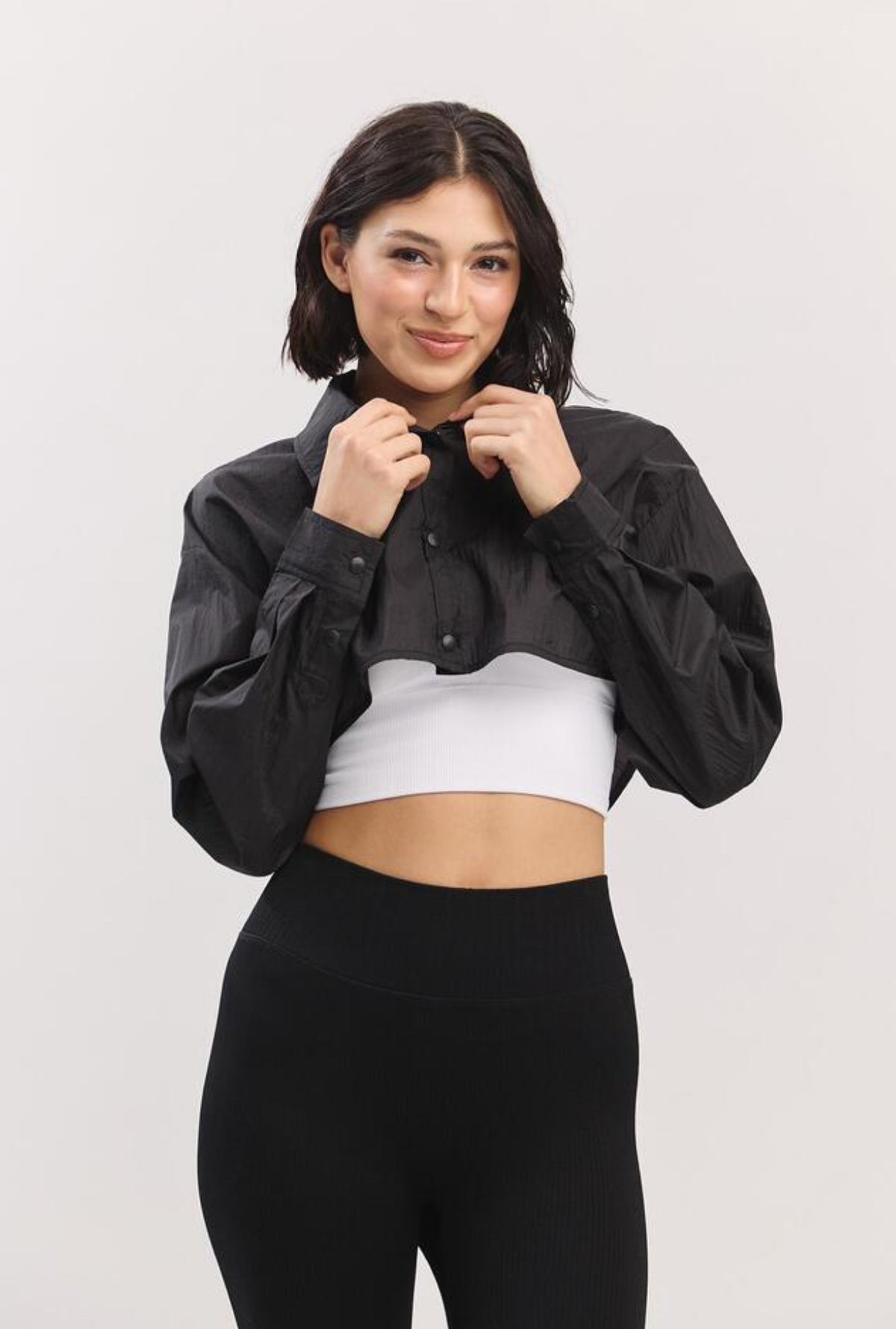 ST182 NYLON CROP SHIRT