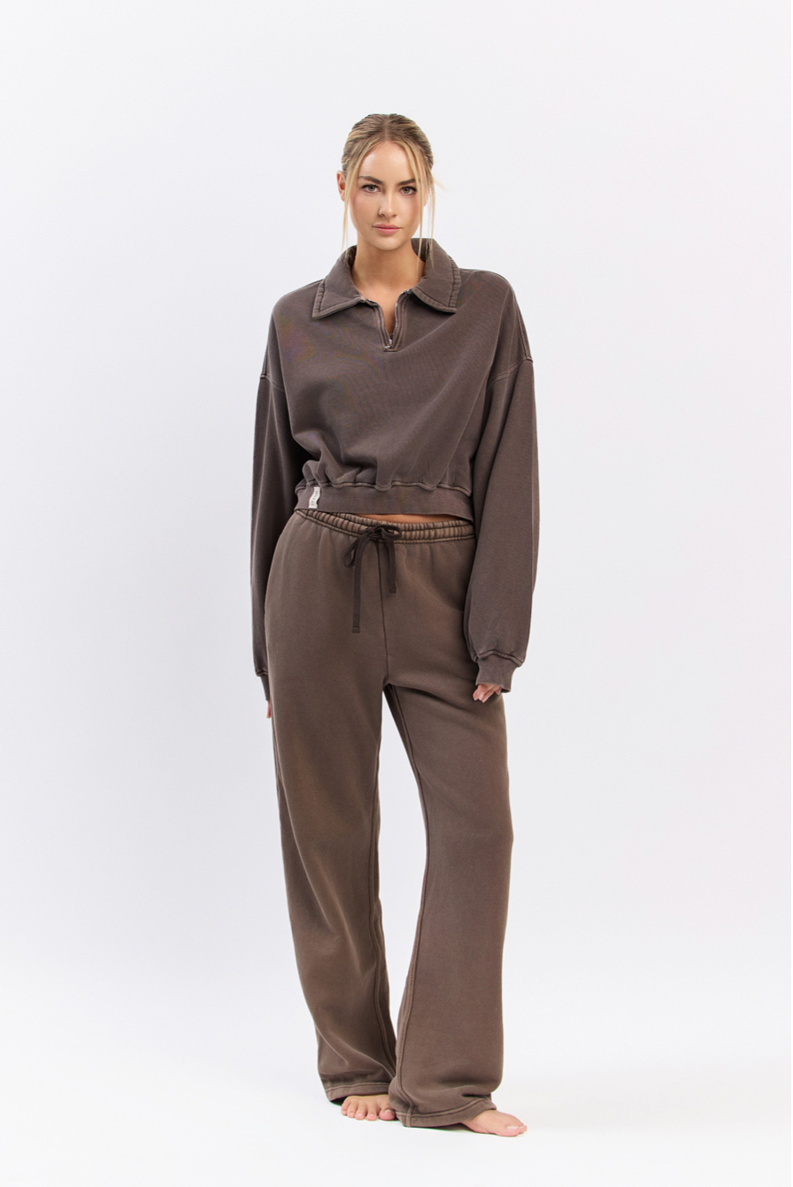 PL204 PIGMENTED FLEECE PANTS