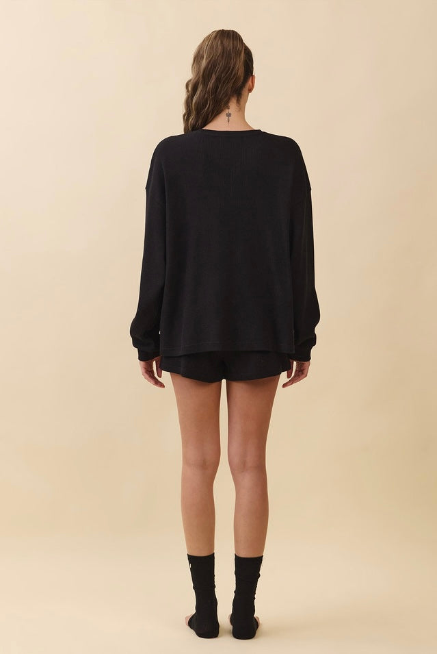 TL138 SOFT WAFFLE LONG TEE