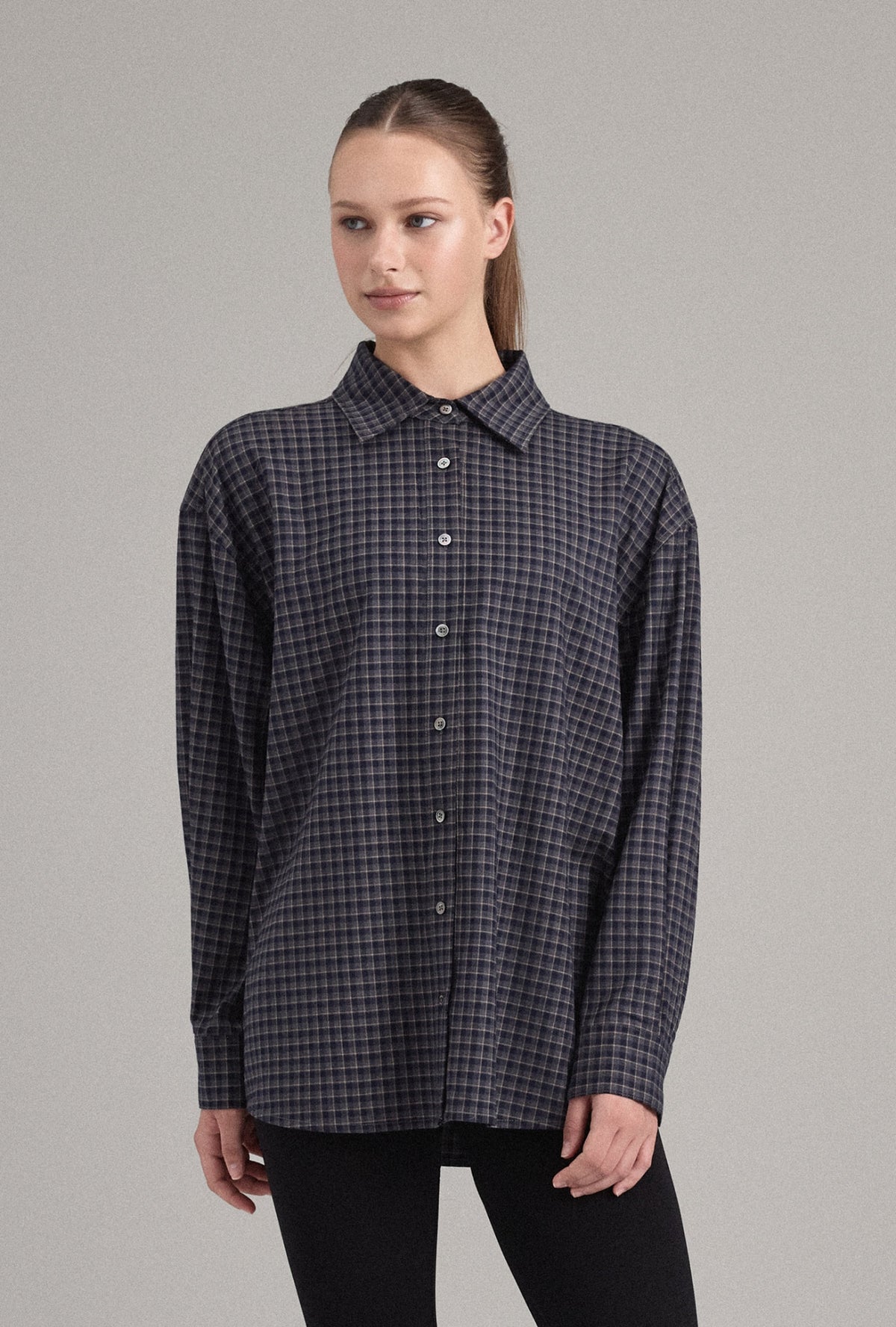 ST351 OVERSIZED CHECK SHIRT