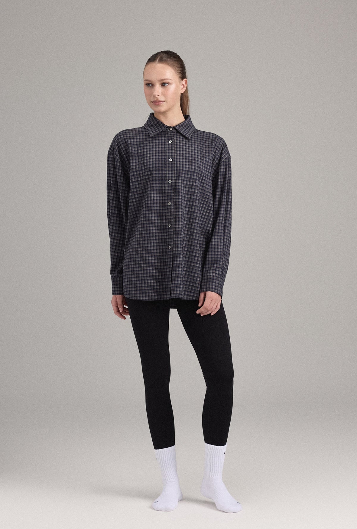 ST351 OVERSIZED CHECK SHIRT