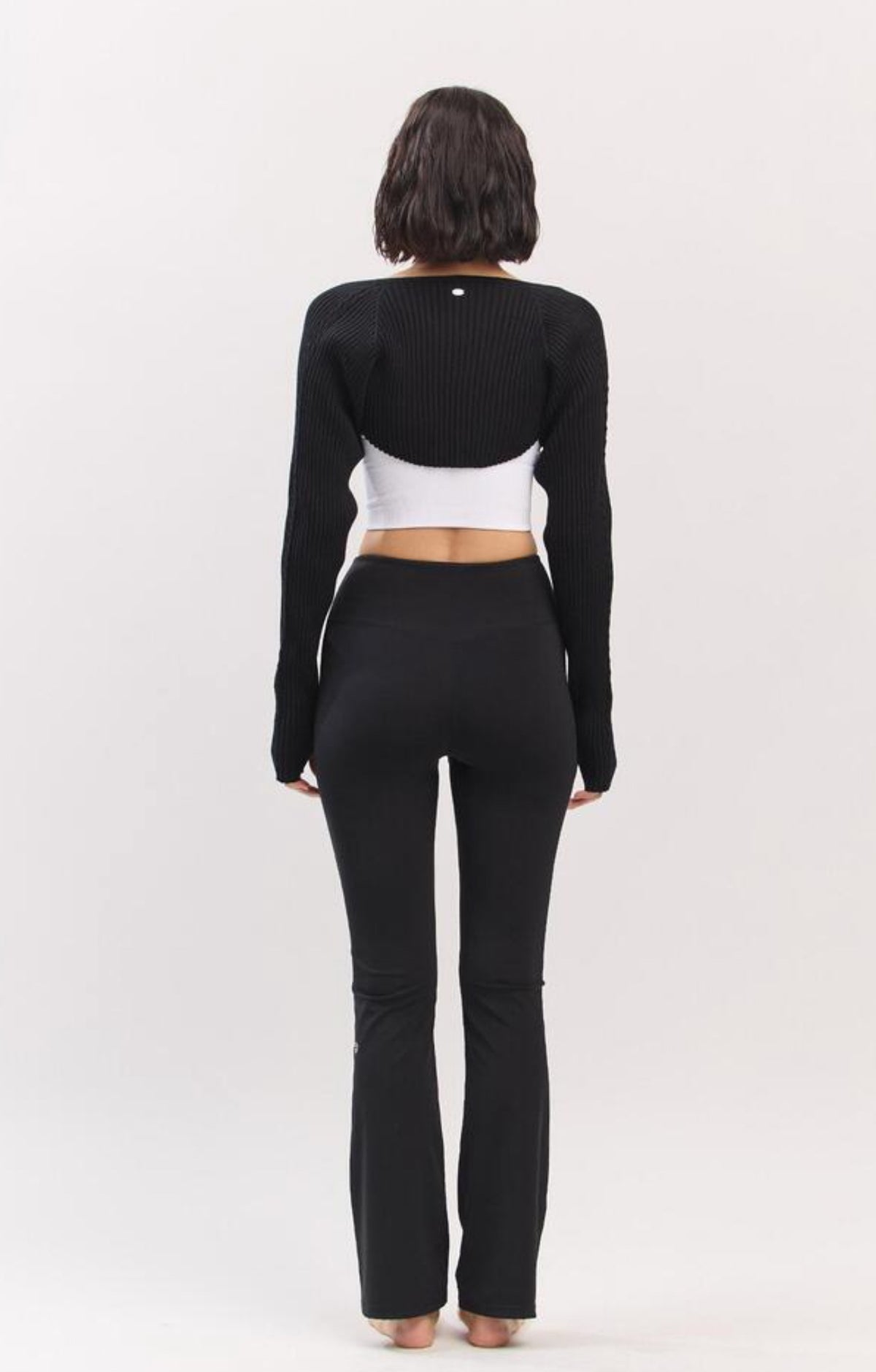 SC232 TWOTONE BOLERO KNIT