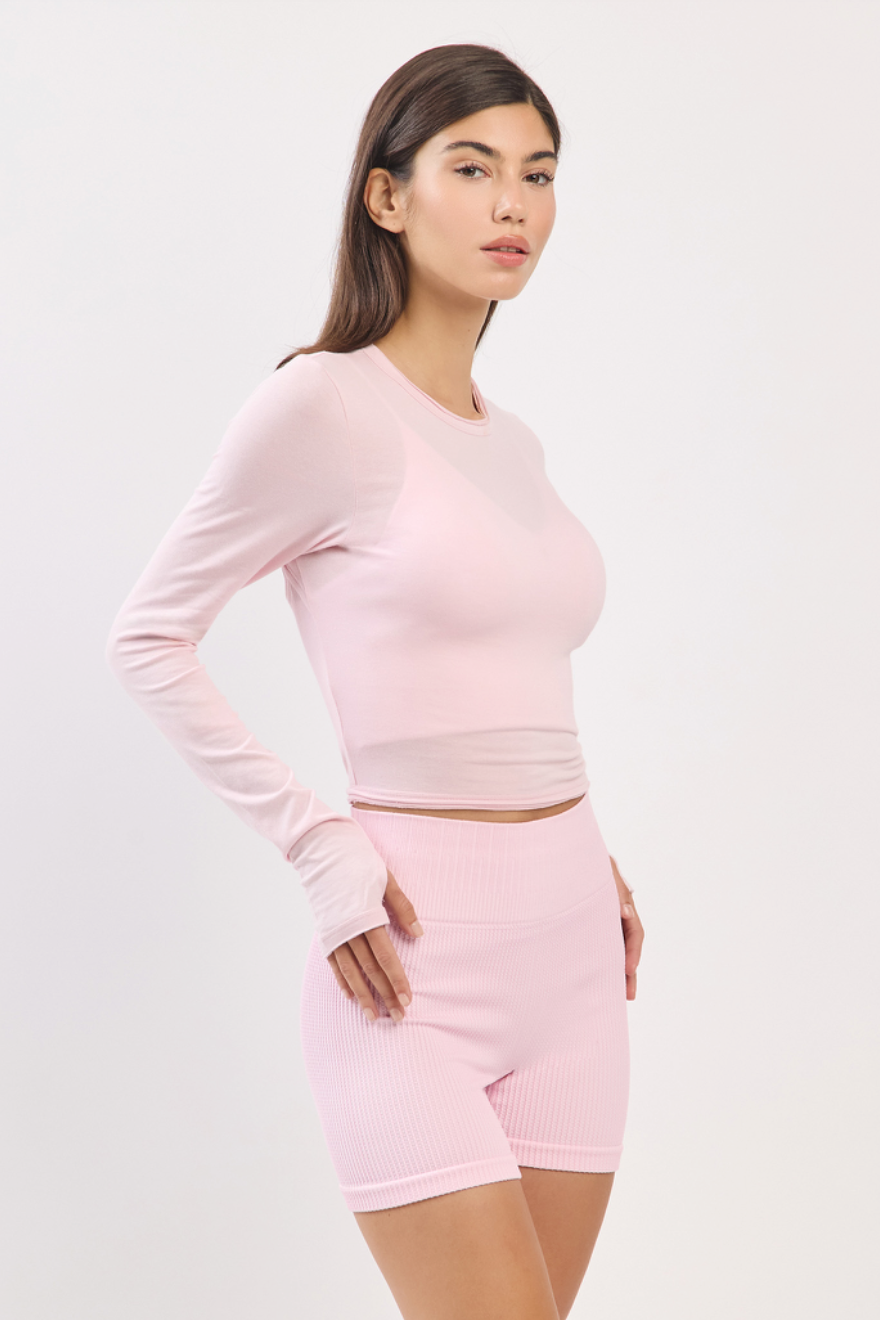 TL125 BACK OPEN L/S TOP