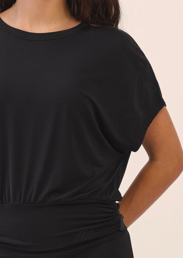 TS124 SHAPE BANDING CROP TEE