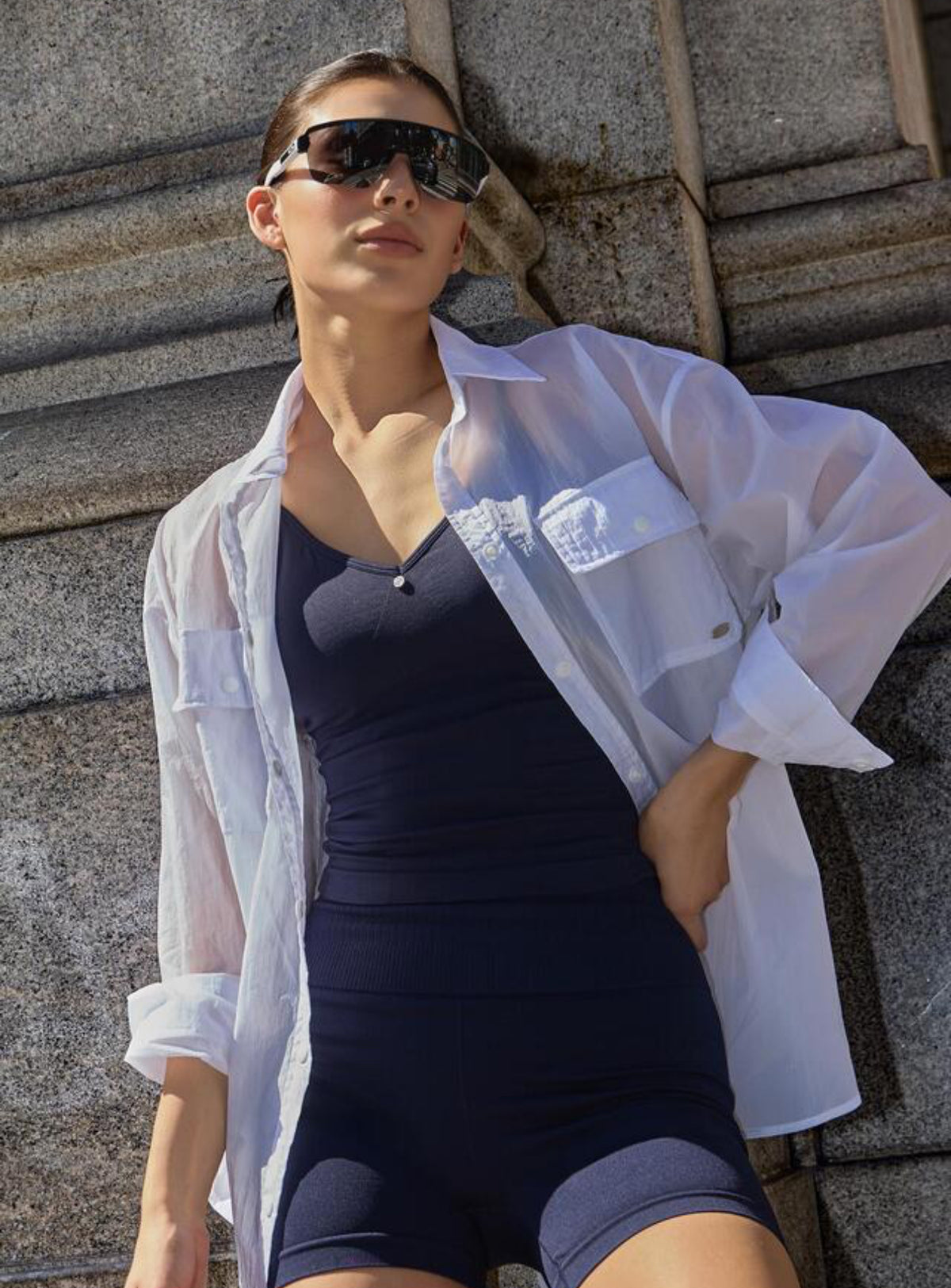 ST181 BACK SLIT SHIRT