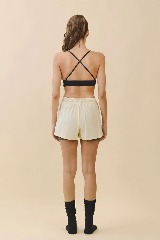 TB014 SHIRRED CROSSBACK BRA TOP